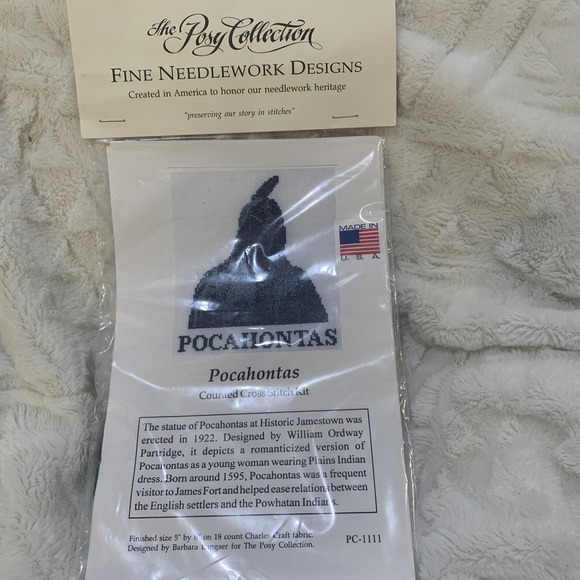 The Posy Collection Other - The Posy Collection Pocahontas Counted Cross Stitch Kit New PC -1111